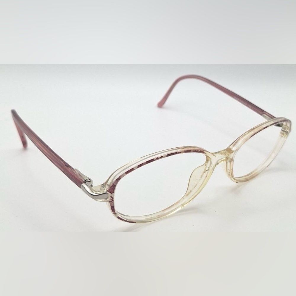 Silver Dollar Angie #2 Pink Translucent Oval Sunglasses Frames Only